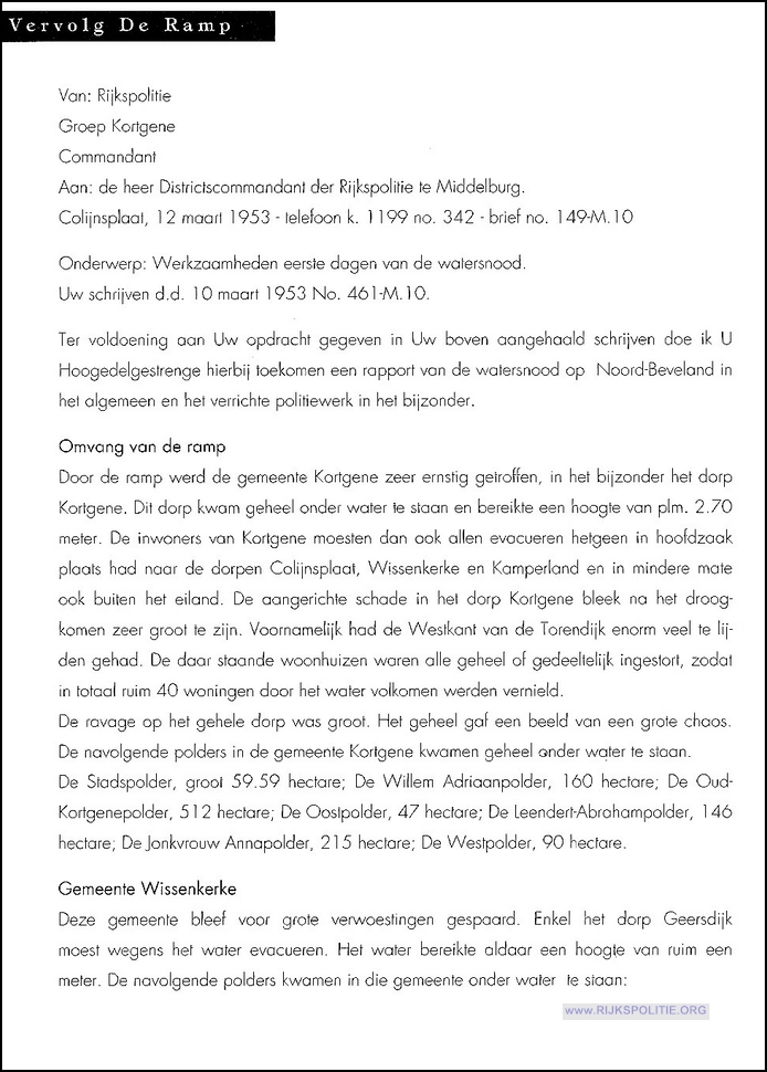 Middelburg kijkdoos F1b Watersnoodramp 1953 Kortgene bw(7V)