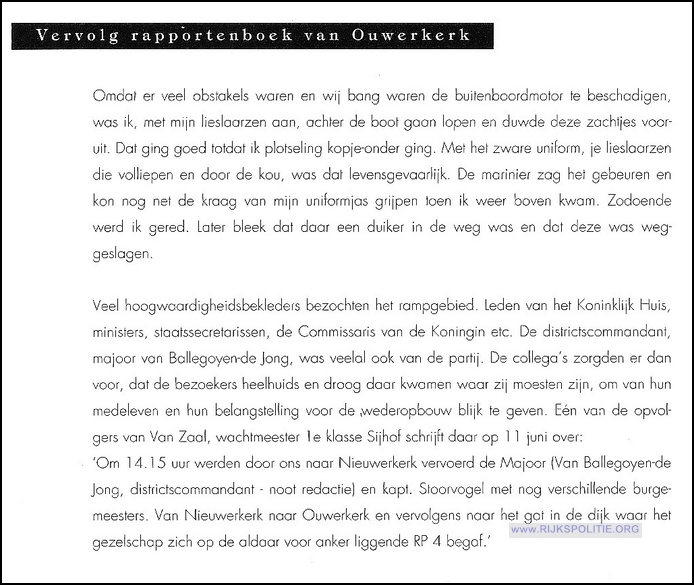 Middelburg kijkdoos F6a Watersnoodramp 1953 Rapportenboek Ouwerkerk 4 bw(7V)