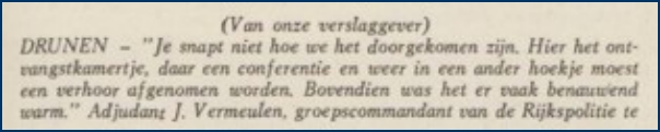GRP Drunen Groeps  en Rayonbureau Prins Bernhardstraat 9 te Drunen krant Ballegooijen 2c bw (7V)