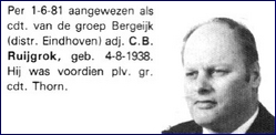 GRP Bergeijk 1981 Gcdt. Ruijgrok  bw [LV]