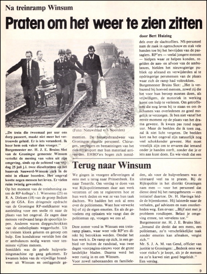 GRP Bedum 1980 okt RPM Treinramp winsum (1) bw(WM) (7V)