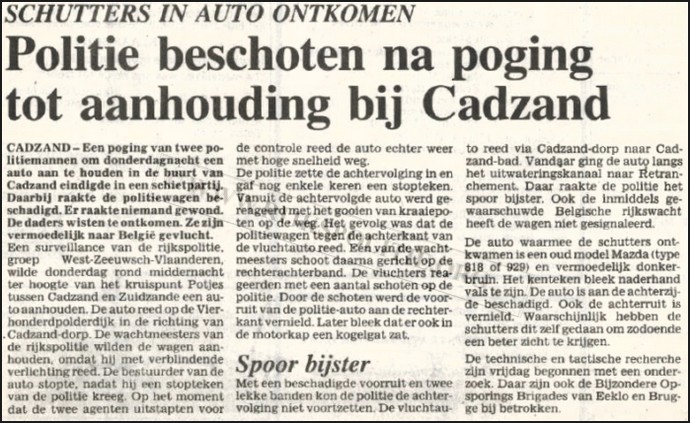 GRP WZ Vlaanderen Oostburg 1987 Meeuwen GRP  schietpartij2 (2)  bw(WM) (7V)