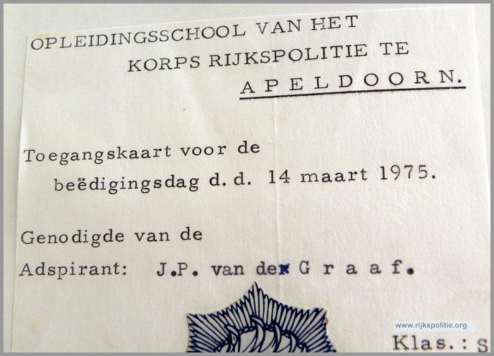 GRP Valkenisse klas S 1975 Apeldoorn Jos Graaf Beediging 1(7V)