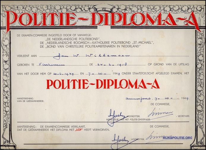 GRP Alkemade Willemsen Politie Diploma bw(7V)