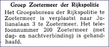 GRP Zoetermmer 1954 Adres wijziging [LV]