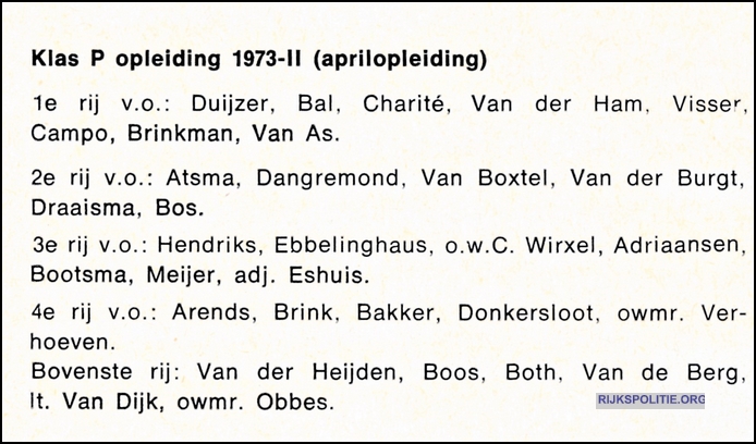 OPLS Apeldoorn klas p 1973 II 2 bw rpm(7V)
